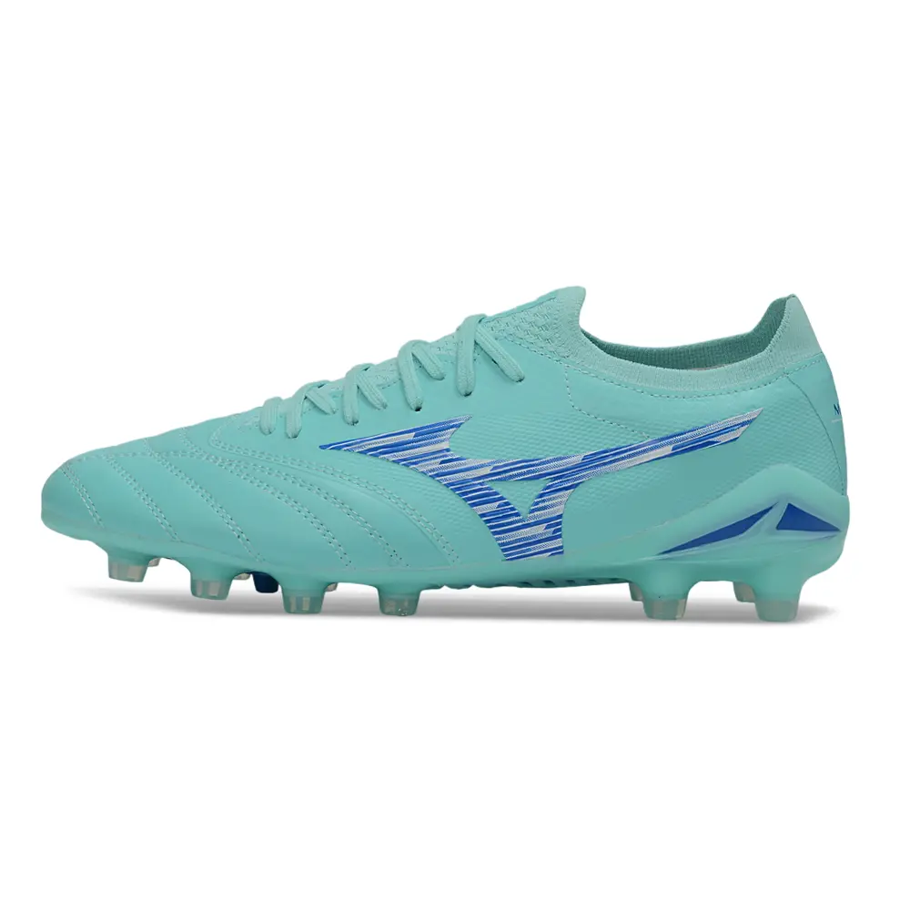 Chuteira Campo Mizuno Morelia Neo 4 Beta FG Verde e Azul