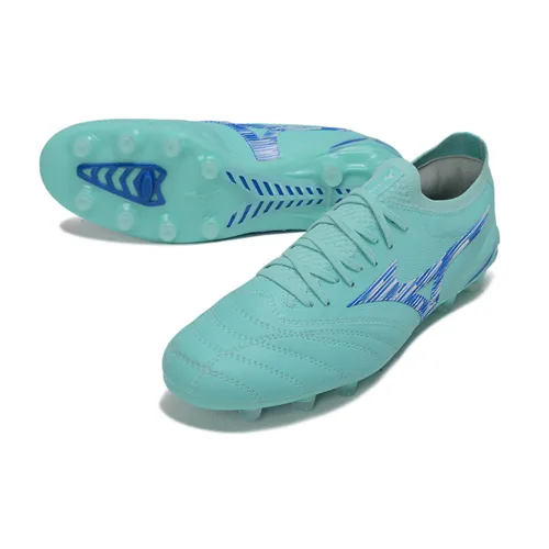 Chuteira Campo Mizuno Morelia Neo 4 Beta FG Verde e Azul