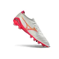 Chuteira Campo Mizuno Morelia Neo 4 Beta FG Branco, Rosa e Amarelo - imagem 3