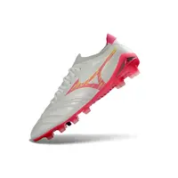 Chuteira Campo Mizuno Morelia Neo 4 Beta FG Branco, Rosa e Amarelo - imagem 2