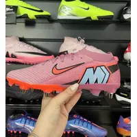 Chuteira Campo Nike Air Zoom Mercurial Vapor 16 Elite Trava Mista Rosa e Laranja - Pronta Entrega - imagem 2
