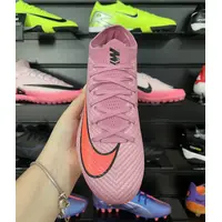 Chuteira Campo Nike Air Zoom Mercurial Vapor 16 Elite Trava Mista Rosa e Laranja - Pronta Entrega - imagem 5