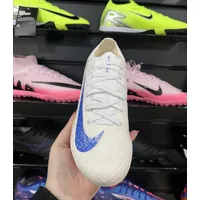 Chuteira Campo Nike Air Zoom Mercurial Vapor 16 Elite FG Branca, Azul e Laranja - Blueprint Pack - Pronta Entrega - imagem 2