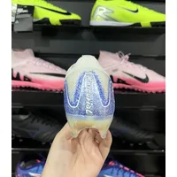 Chuteira Campo Nike Air Zoom Mercurial Vapor 16 Elite FG Branca, Azul e Laranja - Blueprint Pack - Pronta Entrega - imagem 5