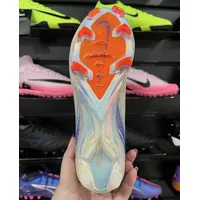 Chuteira Campo Nike Air Zoom Mercurial Vapor 16 Elite FG Branca, Azul e Laranja - Blueprint Pack - Pronta Entrega - imagem 4