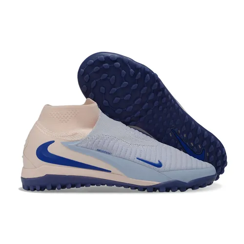 Chuteira Society Nike Phantom GX 6 DF Elite TF Rosa e Azul - Showtime Pack