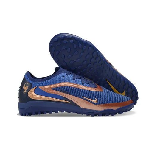 Chuteira Society Nike Phantom GX 6 Elite TF Azul e Bronze