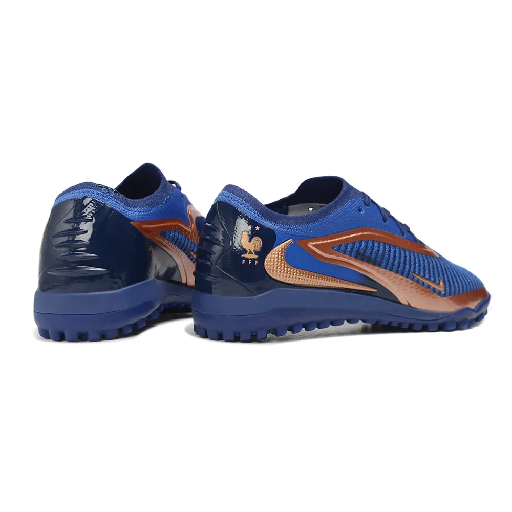 Chuteira Society Nike Phantom GX 6 Elite TF Azul e Bronze