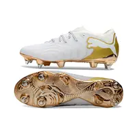 Chuteira Campo Puma Future 9 Trava Mista Branco e Dourado - imagem 2
