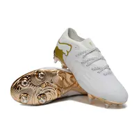 Chuteira Campo Puma Future 9 Trava Mista Branco e Dourado - imagem 5