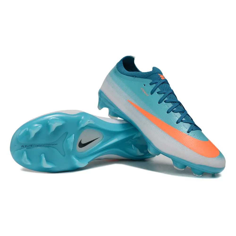 Chuteira Campo Nike Mercurial Vapor 17 Elite FG Azul e Laranja