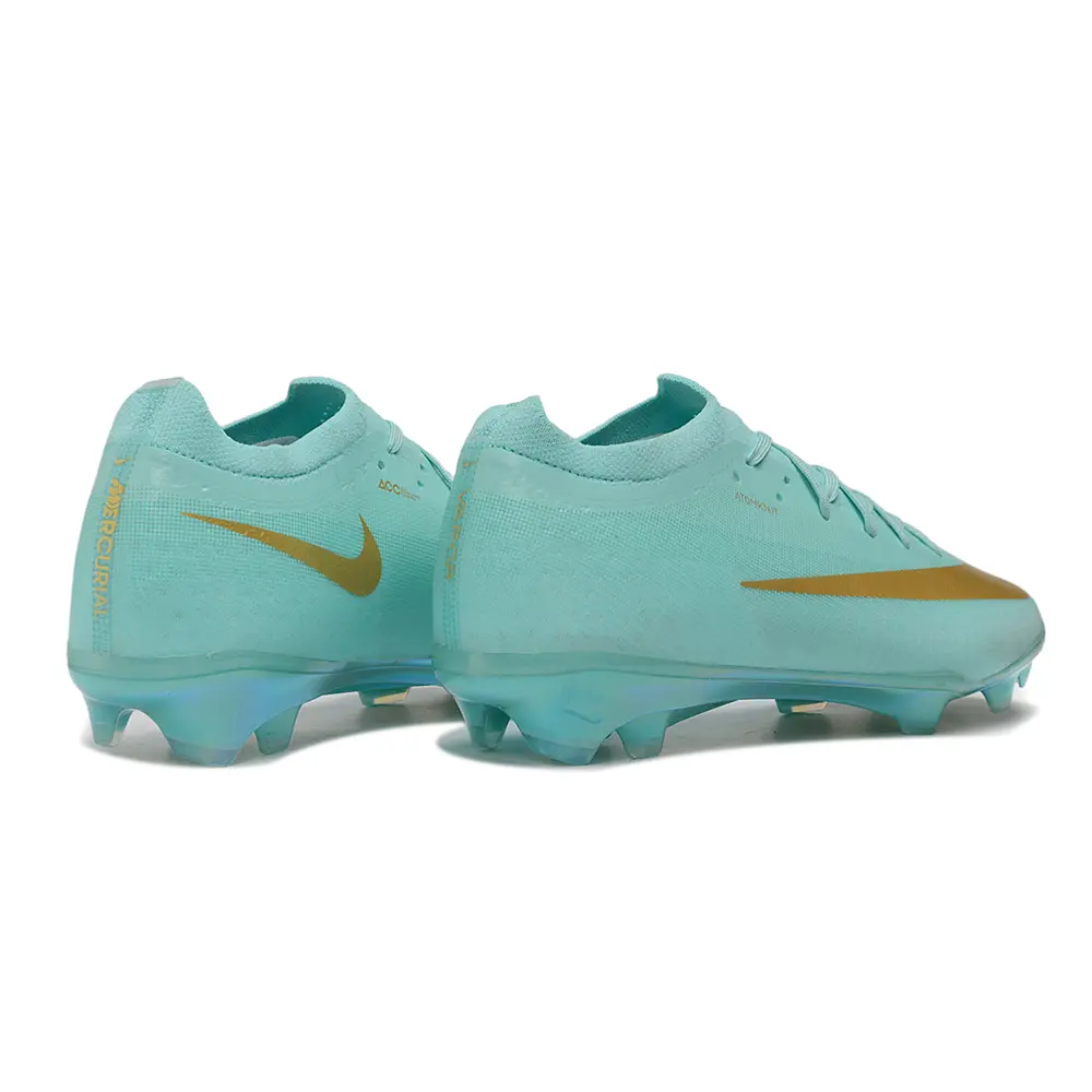 Chuteira Campo Nike Mercurial Vapor 17 Elite FG Verde e Dourado