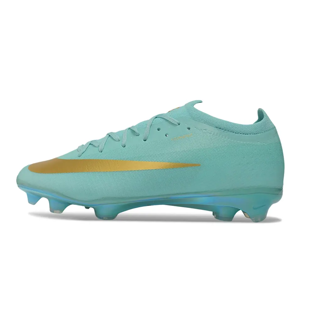 Chuteira Campo Nike Mercurial Vapor 17 Elite FG Verde e Dourado
