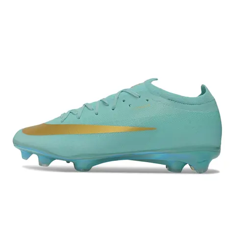 Chuteira Campo Nike Mercurial Vapor 17 Elite FG Verde e Dourado