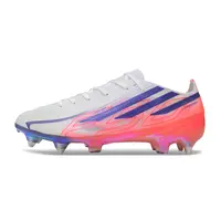 Chuteira Campo Adidas F50 Hyperfast Ponta de Aluminio Branco, Rosa e Roxo - imagem 1
