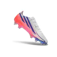 Chuteira Campo Adidas F50 Hyperfast Ponta de Aluminio Branco, Rosa e Roxo - imagem 5