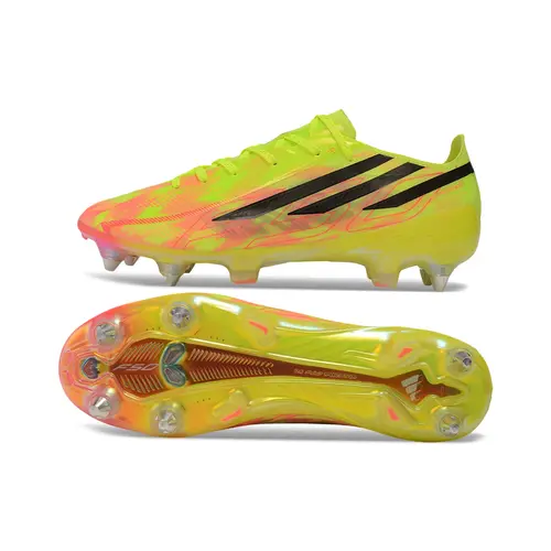 Chuteira Campo Adidas F50 Hyperfast Ponta de Aluminio Verde, Rosa e Preto - Too Light