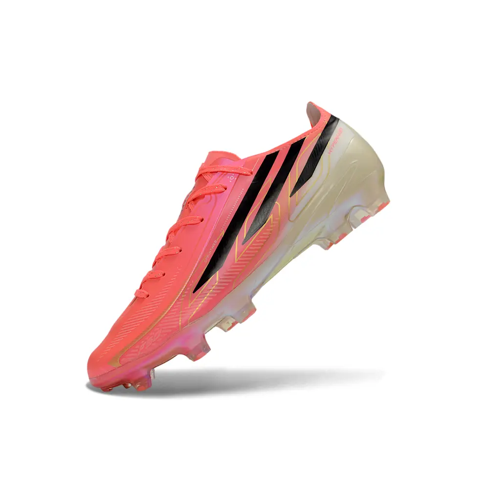 Chuteira Campo Adidas F50 Hyperfast FG Rosa e Preto - Road to Glory Pack