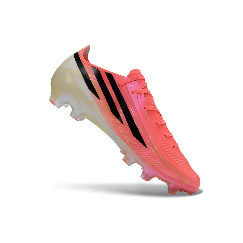 Chuteira Campo Adidas F50 Hyperfast FG Rosa e Preto - Road to Glory Pack