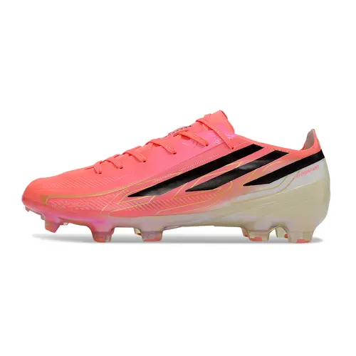 Chuteira Campo Adidas F50 Hyperfast FG Rosa e Preto - Road to Glory Pack