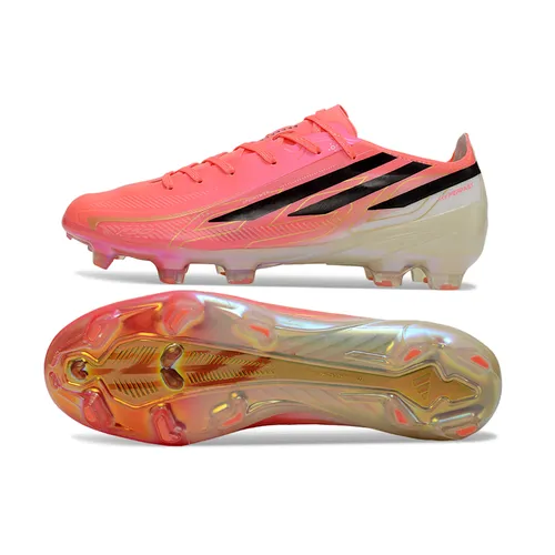 Chuteira Campo Adidas F50 Hyperfast FG Rosa e Preto - Road to Glory Pack