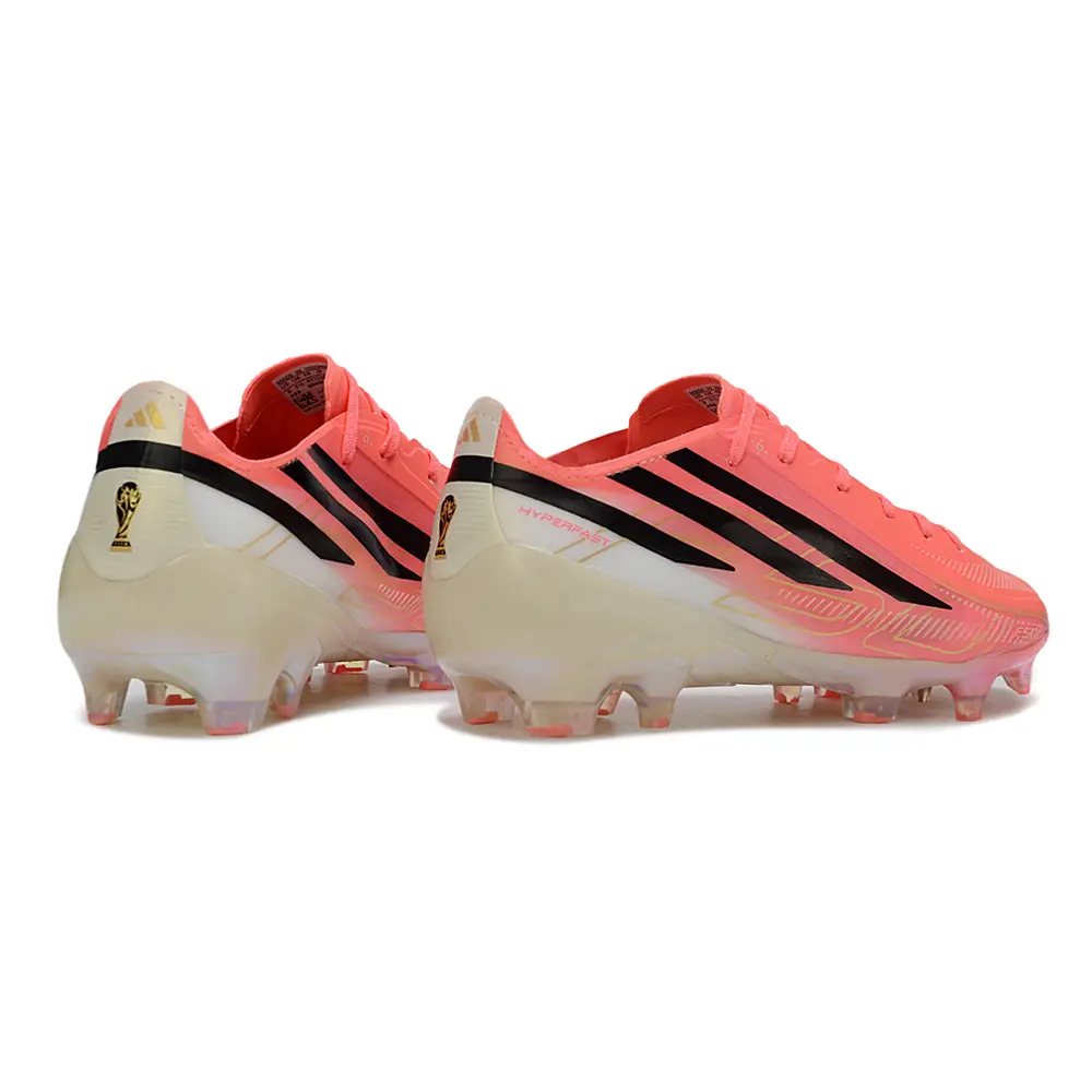 Chuteira Campo Adidas F50 Hyperfast FG Rosa e Preto - Road to Glory Pack