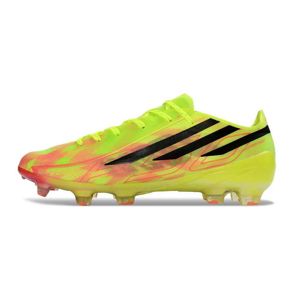 Chuteira Campo Adidas F50 Hyperfast FG Verde, Rosa e Preto - Too Light