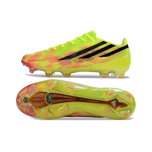 Chuteira Campo Adidas F50 Hyperfast FG Verde, Rosa e Preto - Too Light