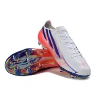 Chuteira Campo Adidas F50 Hyperfast FG Branco, Azul e Rosa - imagem 4