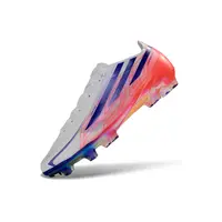 Chuteira Campo Adidas F50 Hyperfast FG Branco, Azul e Rosa - imagem 5