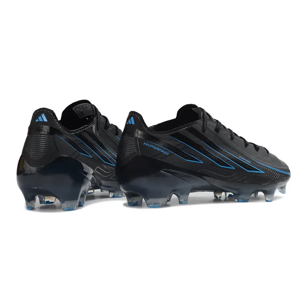 Chuteira Campo Adidas F50 Hyperfast FG Preto e Azul