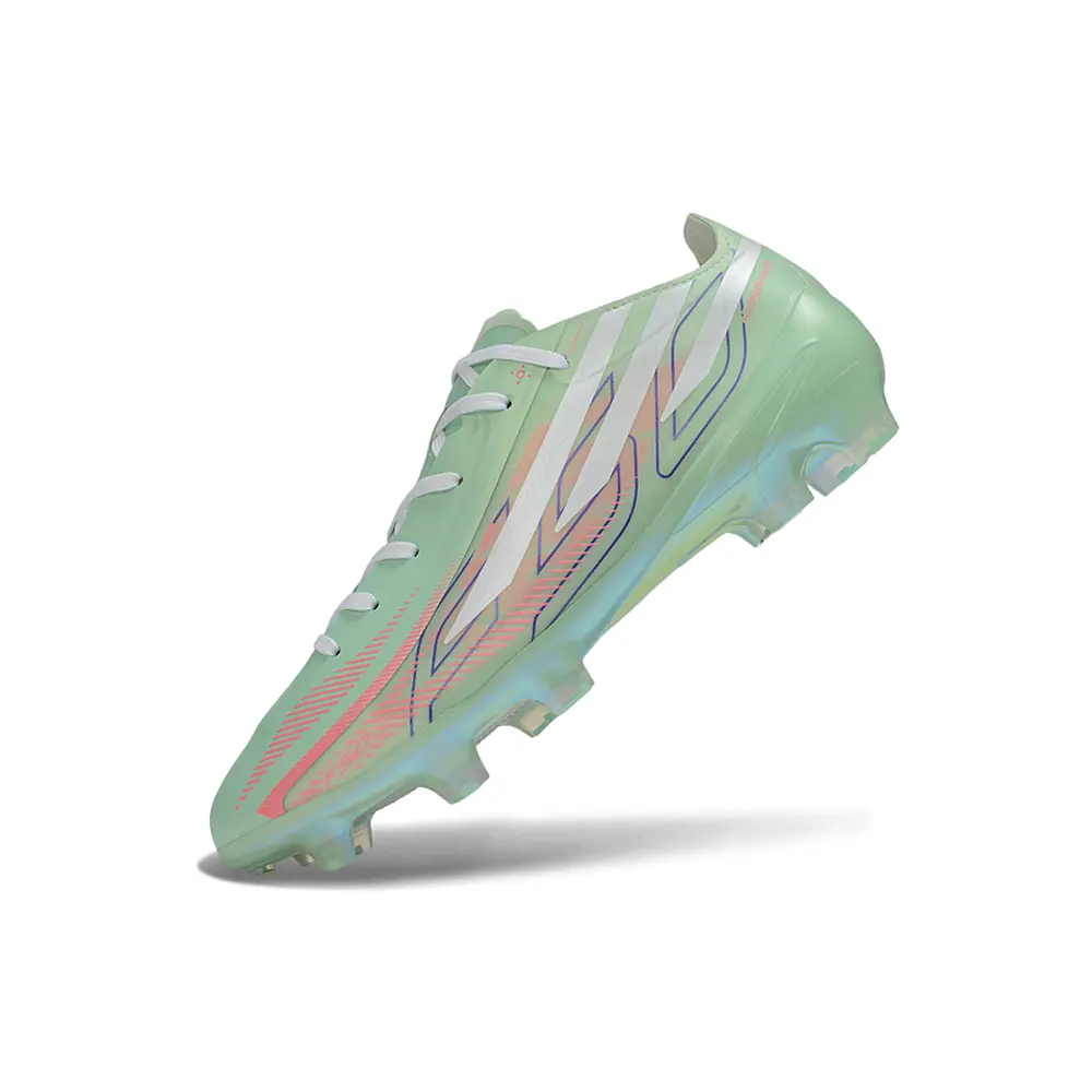 Chuteira Campo Adidas F50 Hyperfast FG Verde, Branco e Laranja 