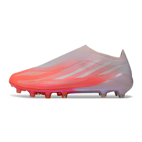 Chuteira Campo Adidas F50 Hyperfast LL FG Rosa e Branco