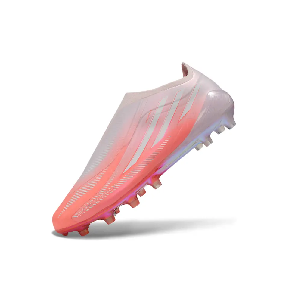 Chuteira Campo Adidas F50 Hyperfast LL FG Rosa e Branco