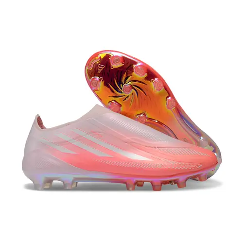 Chuteira Campo Adidas F50 Hyperfast LL FG Rosa e Branco