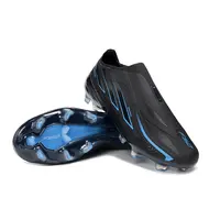 Chuteira Campo Adidas F50 Hyperfast LL FG Preto e Azul - imagem 4