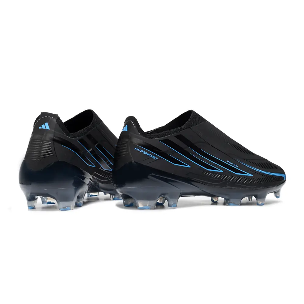 Chuteira Campo Adidas F50 Hyperfast LL FG Preto e Azul