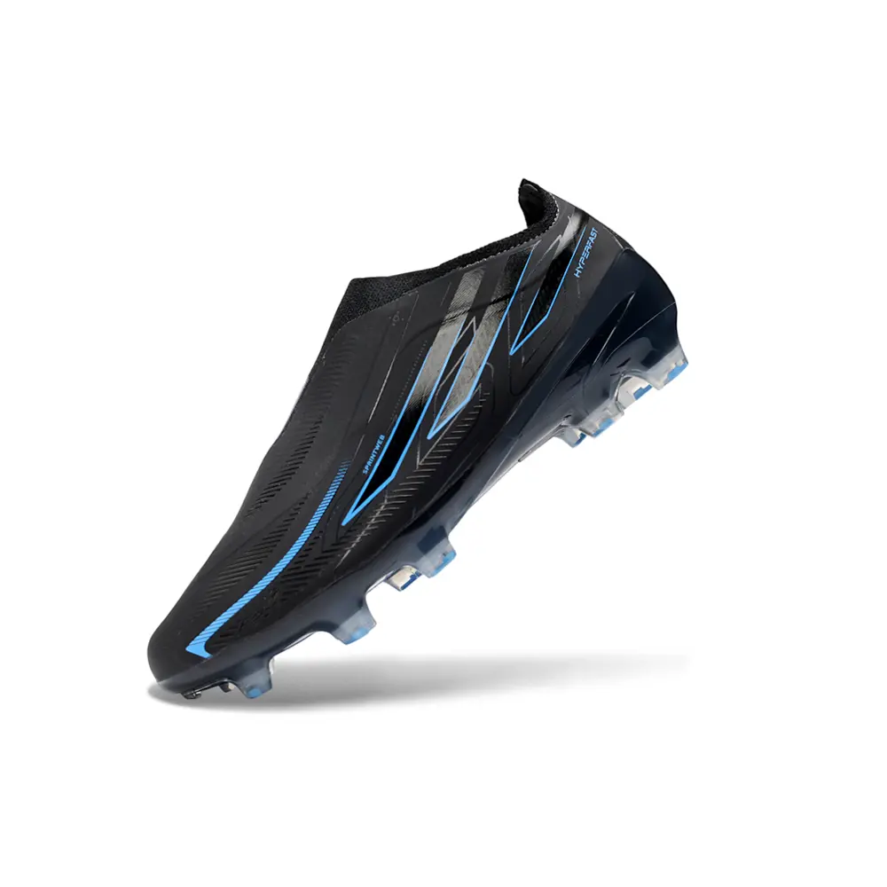 Chuteira Campo Adidas F50 Hyperfast LL FG Preto e Azul