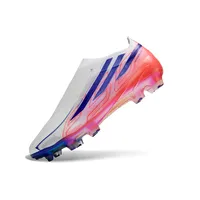Chuteira Campo Adidas F50 LL Hyperfast FG Branco, Azul e Rosa - imagem 6