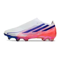 Chuteira Campo Adidas F50 LL Hyperfast FG Branco, Azul e Rosa - imagem 1
