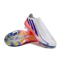 Chuteira Campo Adidas F50 LL Hyperfast FG Branco, Azul e Rosa - imagem 5