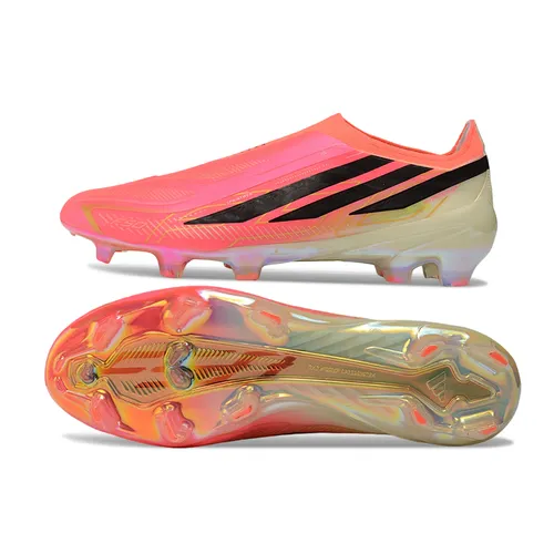 Chuteira Campo Adidas F50 Hyperfast FG LL Rosa e Preto - Road to Glory Pack
