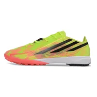 Chuteira Society Adidas F50 Hyperfast TF Verde, Rosa e Preto - imagem 1