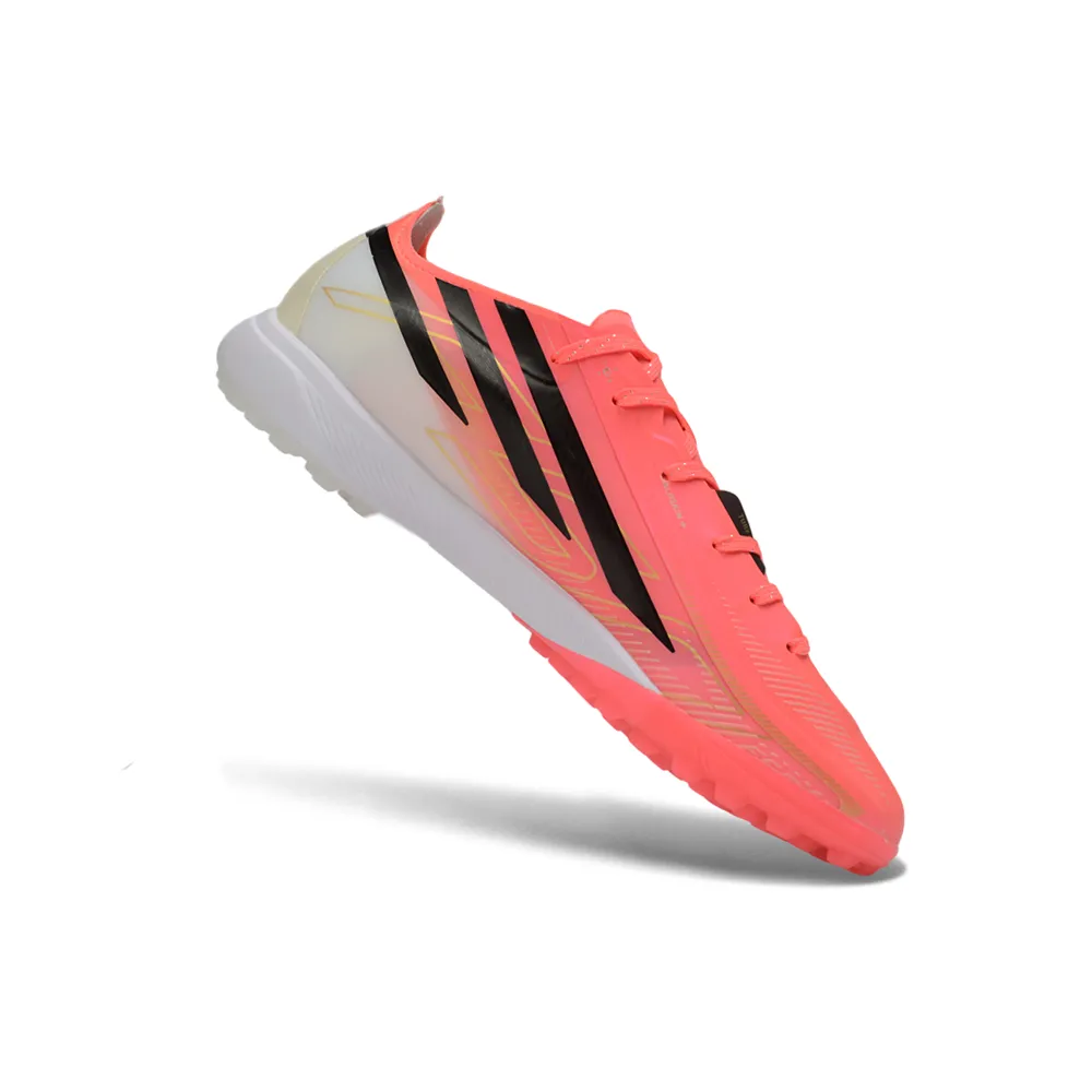 Chuteira Society Adidas F50 Hyperfast TF Rosa e Preto - Road to Glory Pack