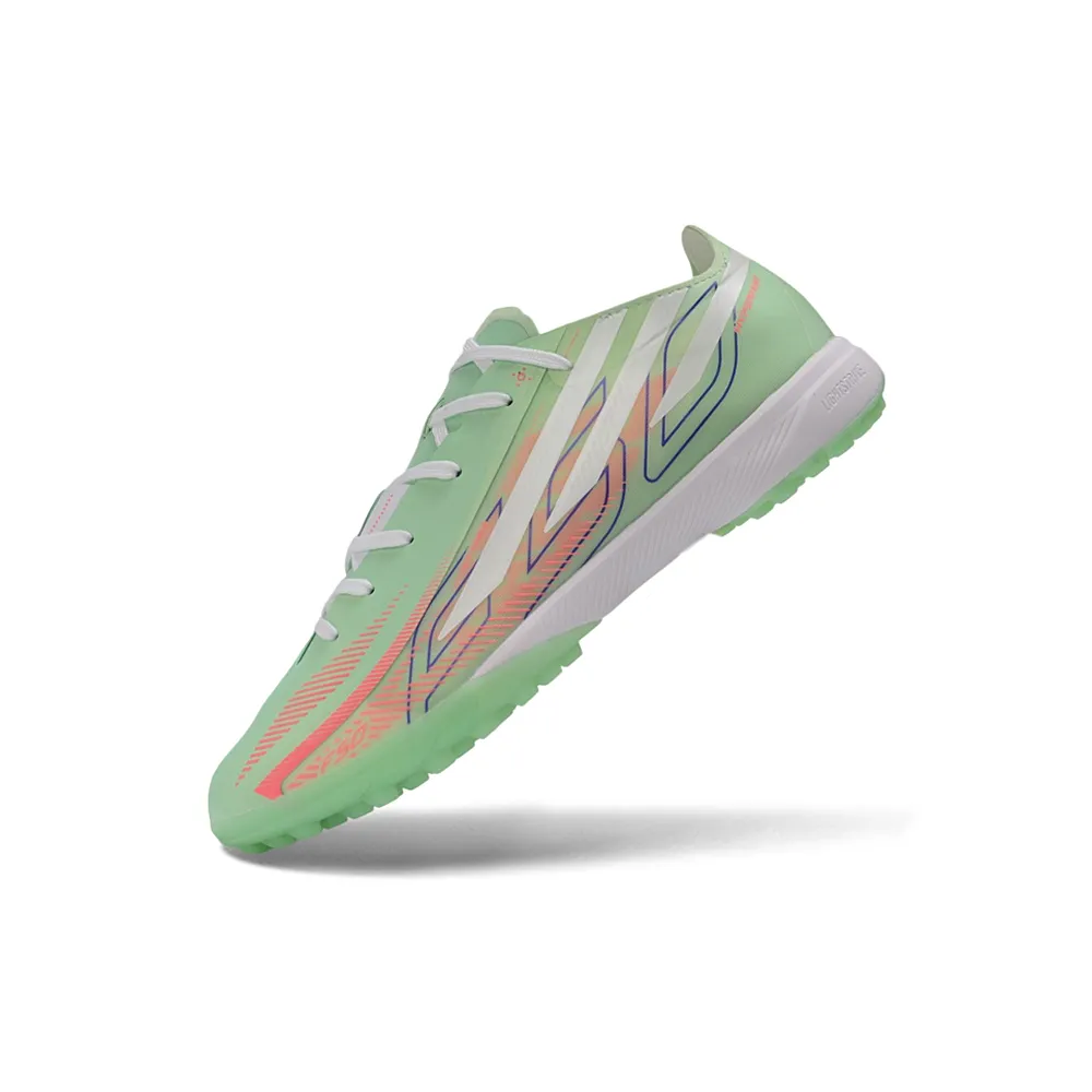 Chuteira Society Adidas F50 Hyperfast TF Verde e Branco