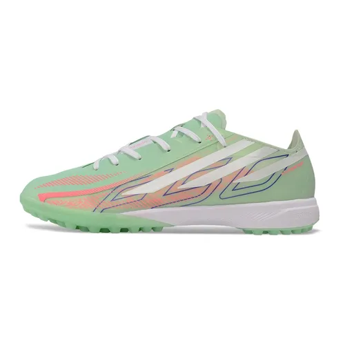 Chuteira Society Adidas F50 Hyperfast TF Verde e Branco