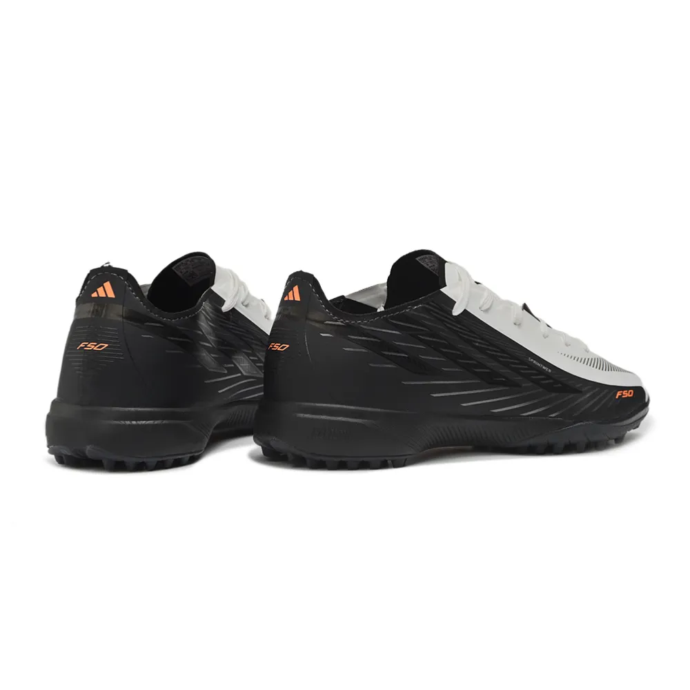 Chuteira Society Adidas F50 Hyperfast TF Preto e Branco