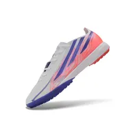 Chuteira Society Adidas F50 Hyperfast TF Branco, Azul e Rosa - imagem 5