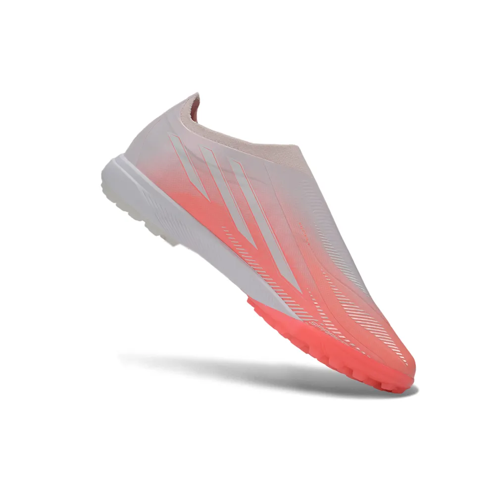 Chuteira Society Adidas F50 LL Hyperfast TF Rosa e Branco