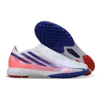Chuteira Society Adidas F50 LL Hyperfast TF Branco, Rosa e Azul - imagem 2